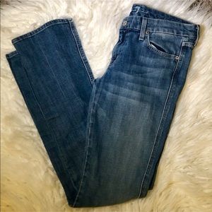 7 For All Mankind Blue “A Pocket” Jeans - Size 30